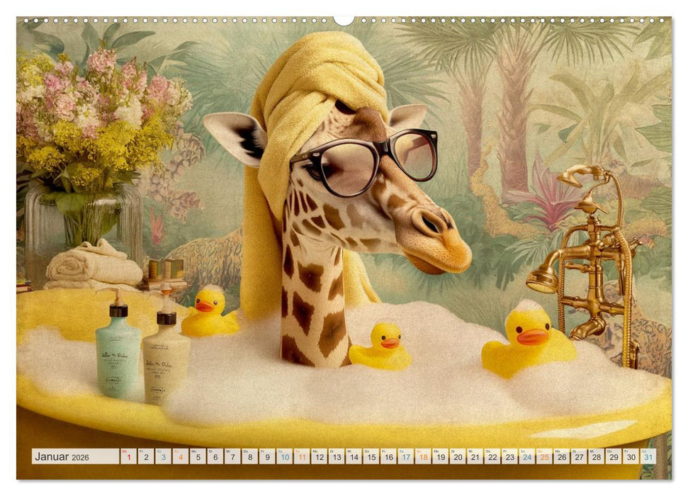 Wasserschlacht mit Flauschalarm (CALVENDO Premium Wandkalender 2026)