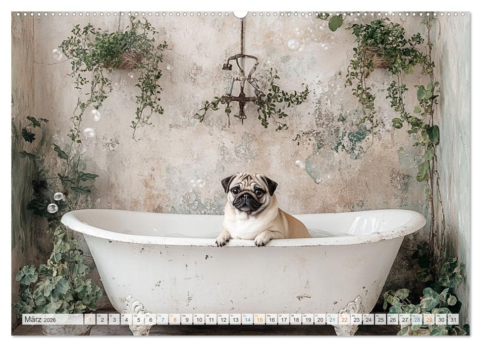 Wasserschlacht mit Flauschalarm (CALVENDO Premium Wandkalender 2026)