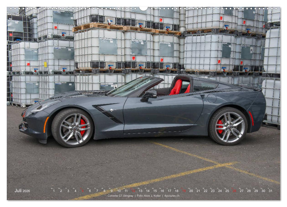 Corvette - Die US Ikone 2026 (CALVENDO Premium Wandkalender 2026)