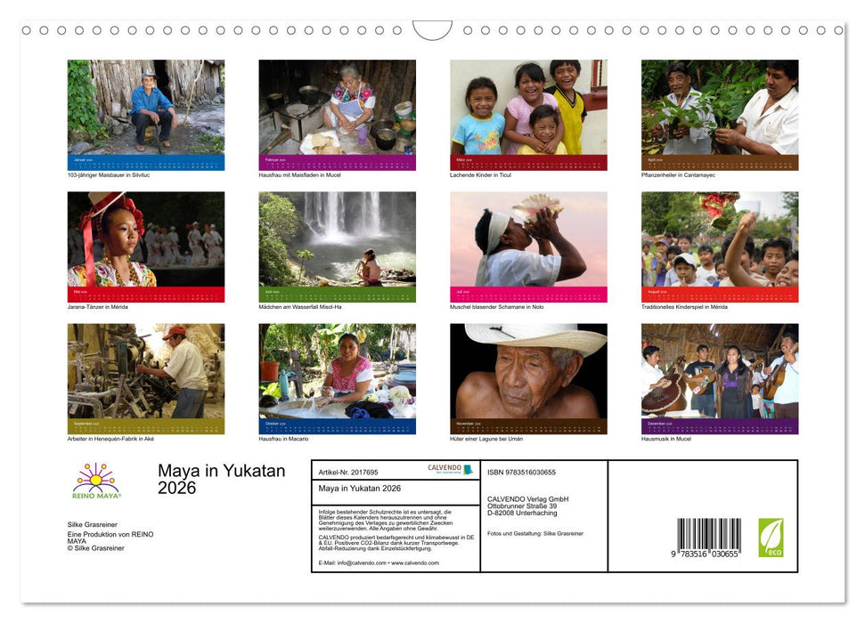 Maya in Yukatan 2026 (CALVENDO Wandkalender 2026)