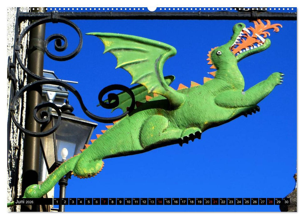 Drachenstadt Furth im Wald (CALVENDO Premium Wandkalender 2026)