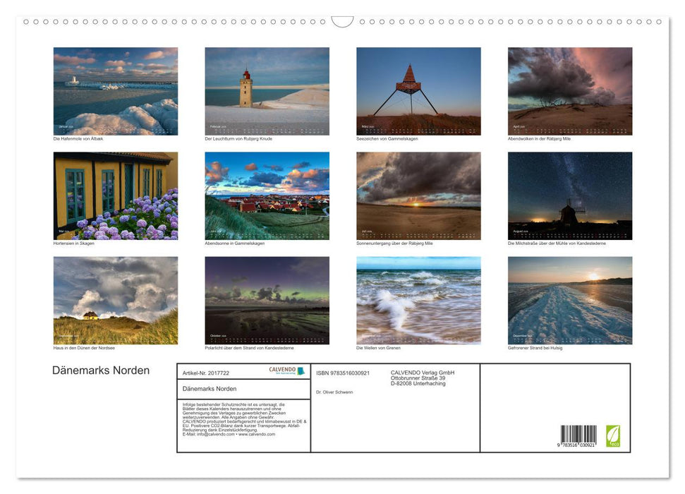 Dänemarks Norden (CALVENDO Wandkalender 2026)