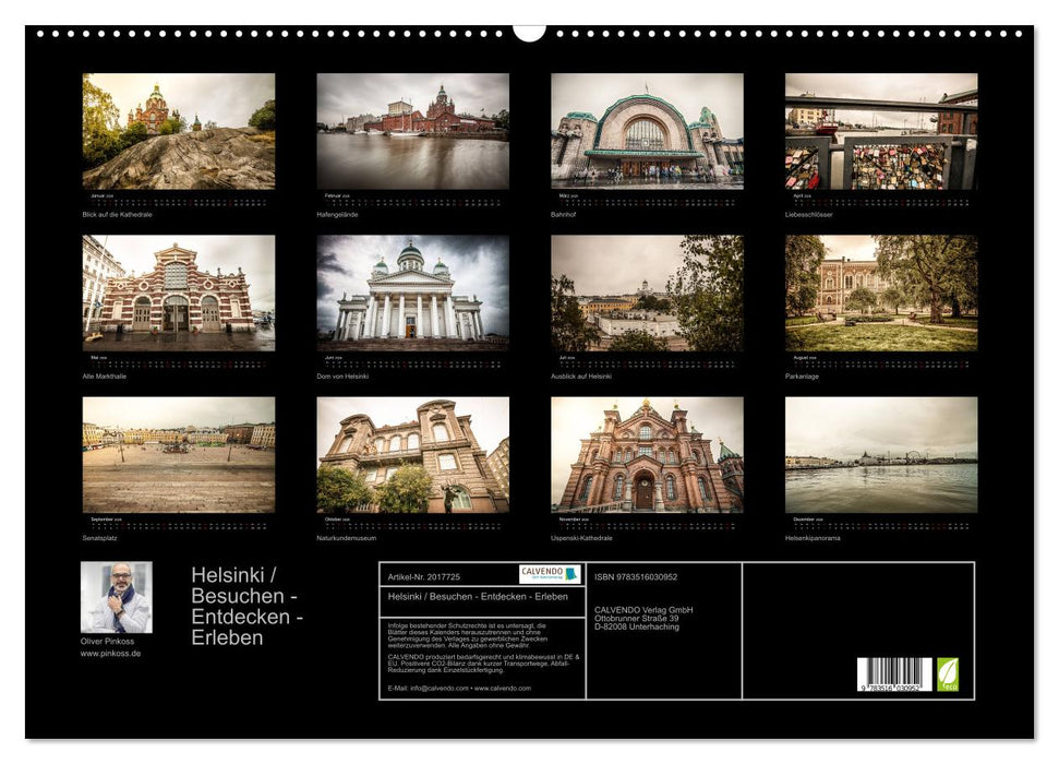 Helsinki / Besuchen - Entdecken - Erleben (CALVENDO Wandkalender 2026)