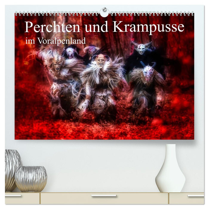 Perchten und Krampusse im Voralpenland (CALVENDO Premium Wandkalender 2026)