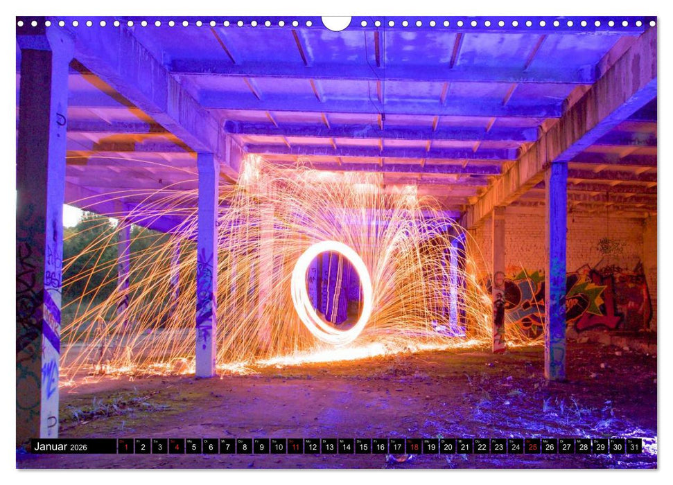 Light Art in Leipzig (CALVENDO Wandkalender 2026)