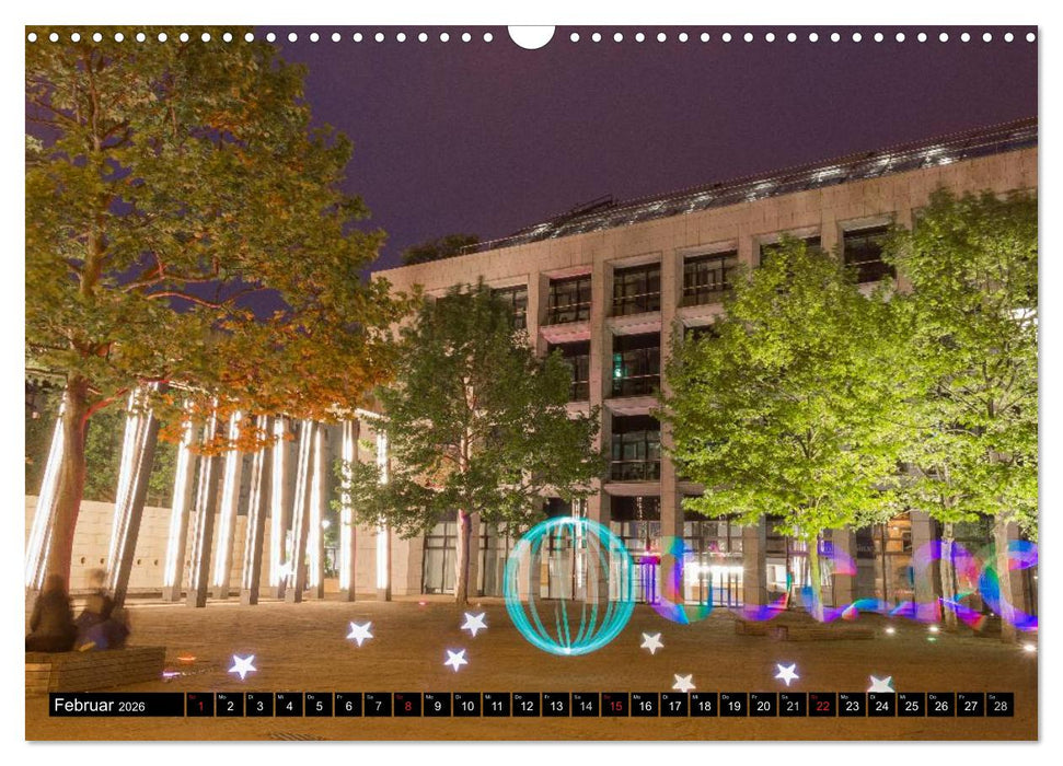 Light Art in Leipzig (CALVENDO Wandkalender 2026)