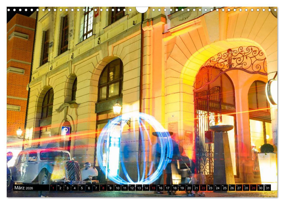 Light Art in Leipzig (CALVENDO Wandkalender 2026)