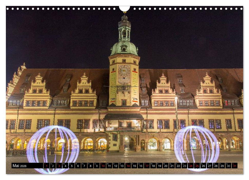Light Art in Leipzig (CALVENDO Wandkalender 2026)