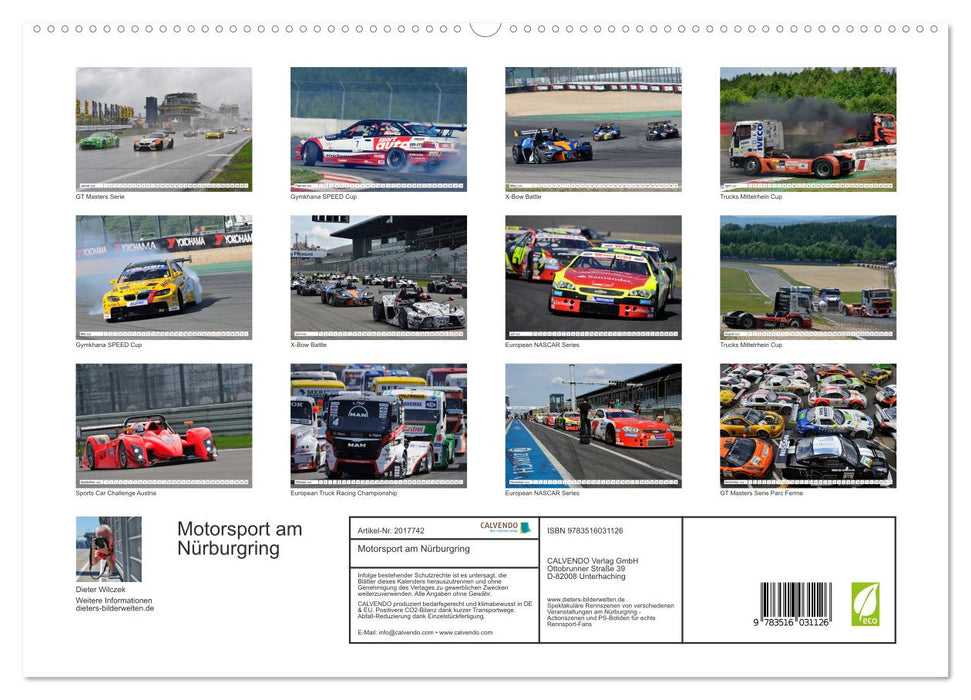 Motorsport am Nürburgring (CALVENDO Premium Wandkalender 2026)