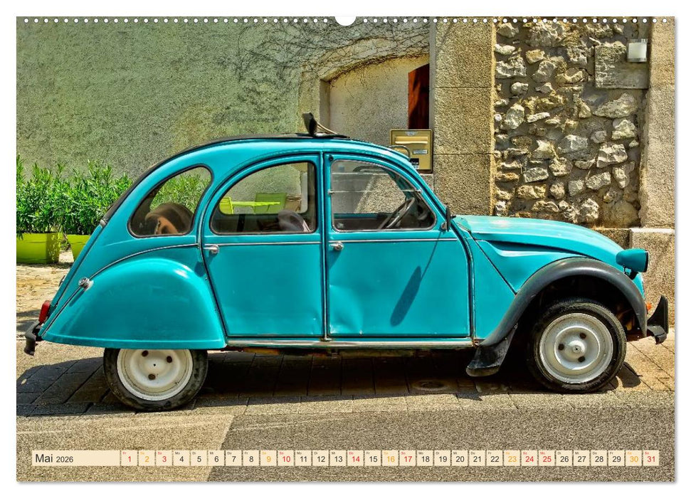 Citroën 2CV - die Ente (CALVENDO Wandkalender 2026)
