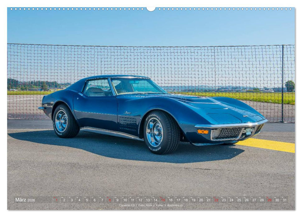 Corvette - Die US Ikone 2026 (CALVENDO Wandkalender 2026)