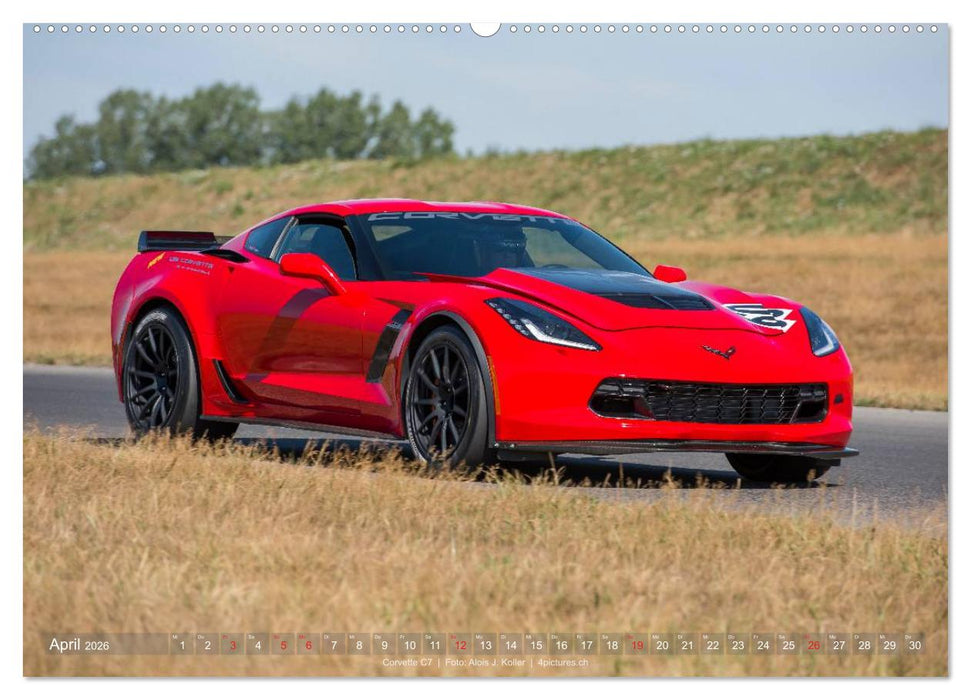 Corvette - Die US Ikone 2026 (CALVENDO Wandkalender 2026)