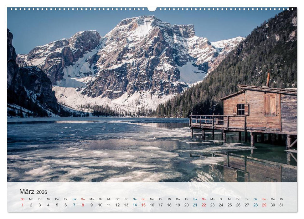 Dolomiten - Rundreise um Drei Zinnen (CALVENDO Premium Wandkalender 2026)