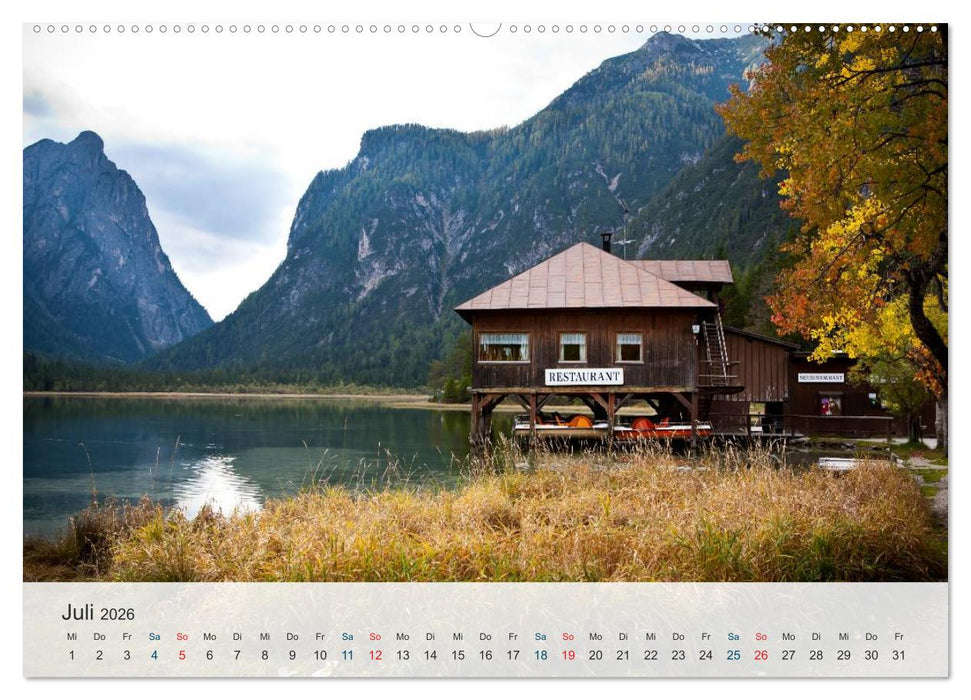 Dolomiten - Rundreise um Drei Zinnen (CALVENDO Premium Wandkalender 2026)
