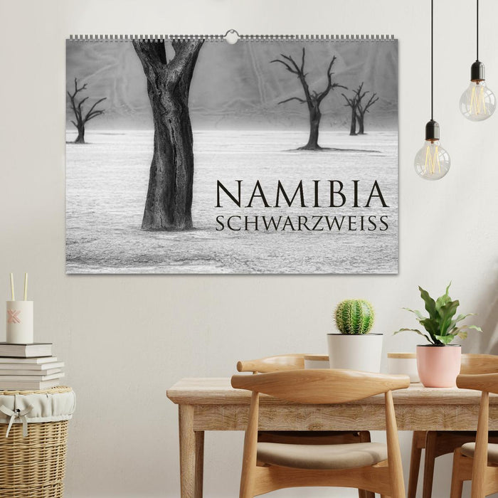 Namibia schwarzweiß (CALVENDO Wandkalender 2026)