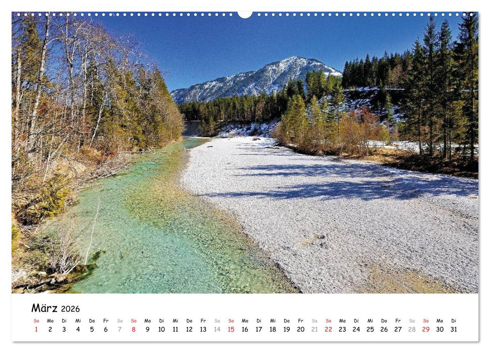 Wunderschönes Isartal 2026 (CALVENDO Wandkalender 2026)