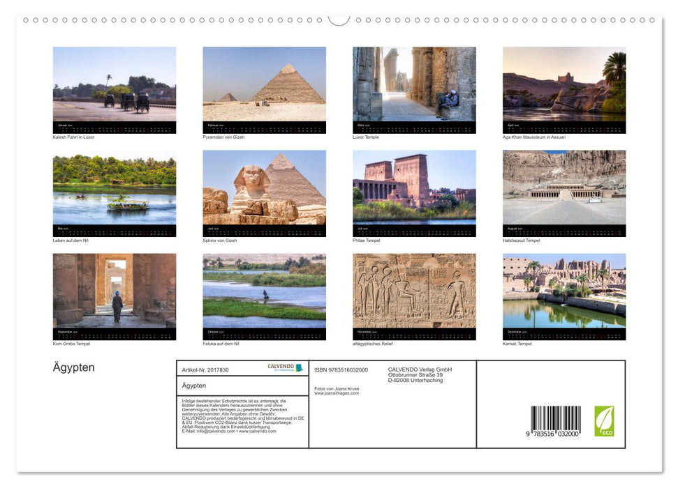 Ägypten (CALVENDO Premium Wandkalender 2026)