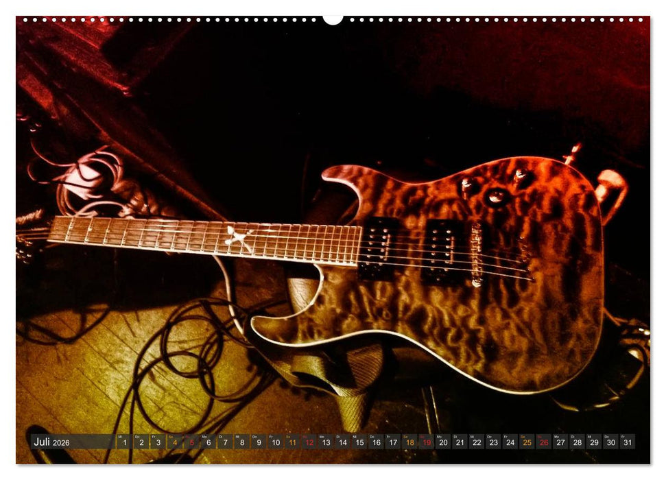 E-Gitarren - einfach cool (CALVENDO Premium Wandkalender 2026)