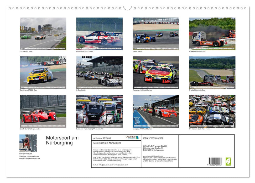 Motorsport am Nürburgring (CALVENDO Wandkalender 2026)