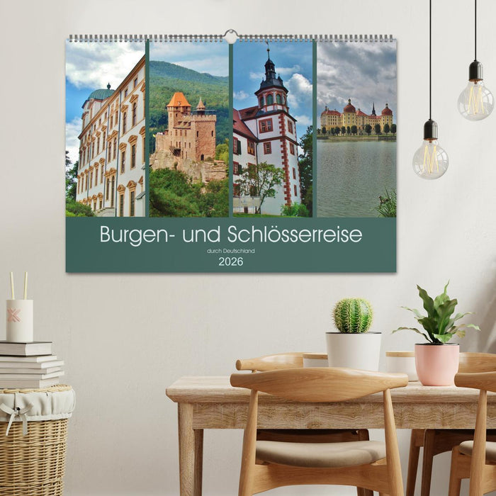 Burgen- und Schlösserreise durch Deutschland (CALVENDO Wandkalender 2026)