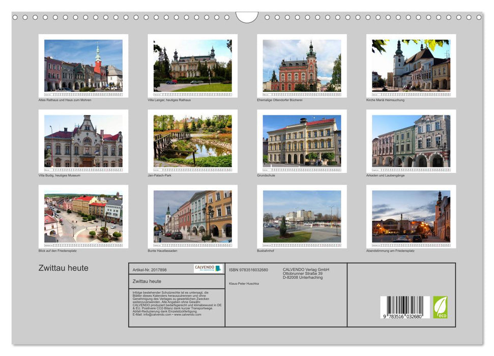 Zwittau heute (CALVENDO Wandkalender 2026)
