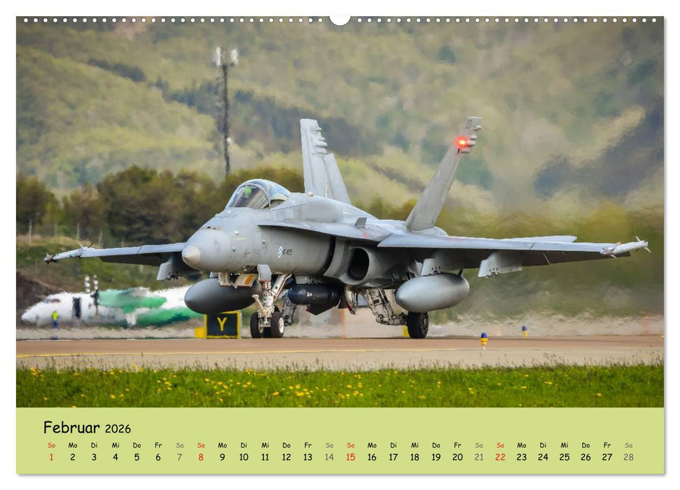 Luftüberlegenheit - Kampfjets in Aktion (CALVENDO Premium Wandkalender 2026)