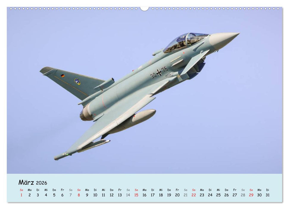 Luftüberlegenheit - Kampfjets in Aktion (CALVENDO Premium Wandkalender 2026)