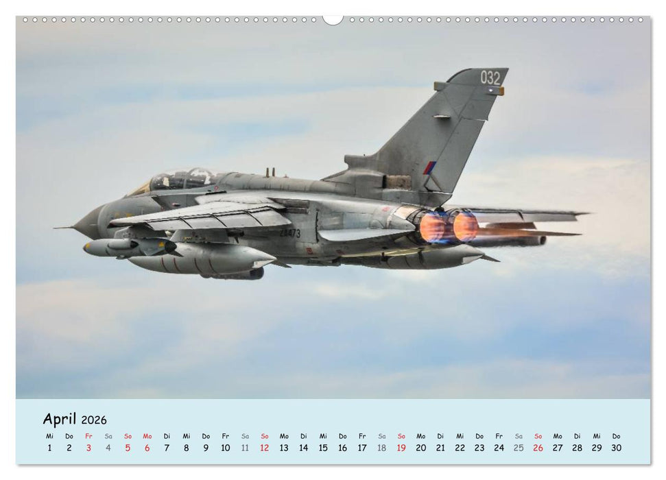 Luftüberlegenheit - Kampfjets in Aktion (CALVENDO Premium Wandkalender 2026)
