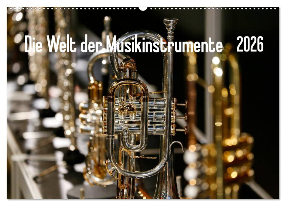 Die Welt der Musikinstrumente (CALVENDO Wandkalender 2026)
