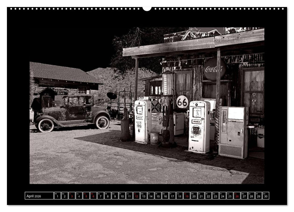 USA - 4000 Meilen Südwest Hommage an die großen SW-Fotografen Amerikas (CALVENDO Wandkalender 2026)
