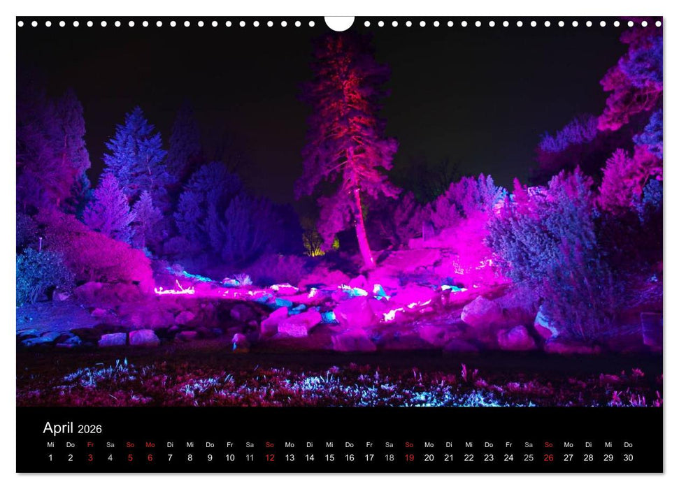 Wenn es Nacht wird im Ruhrgebiet (CALVENDO Wandkalender 2026)