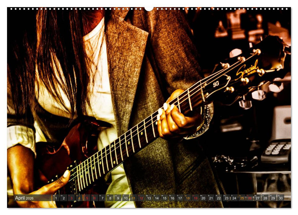 E-Gitarren - einfach cool (CALVENDO Wandkalender 2026)