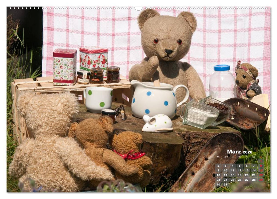 Geliebte Bären - Teddys (CALVENDO Wandkalender 2026)