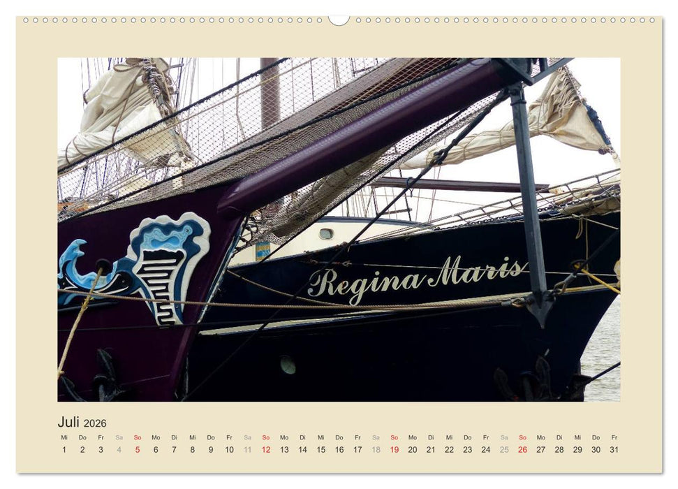 Auf große Fahrt, Kapitän (CALVENDO Premium Wandkalender 2026)
