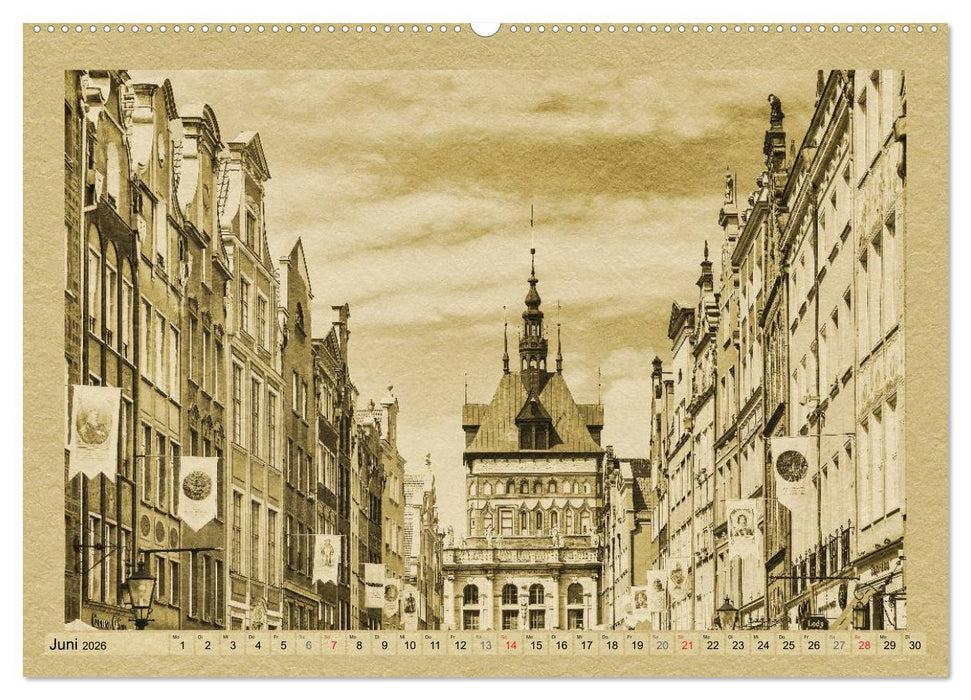 Danzig – Ein Kalender im Zeitungsstil (CALVENDO Premium Wandkalender 2026)