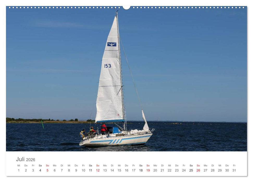 Segelboote in Südschwedens Schären (CALVENDO Premium Wandkalender 2026)