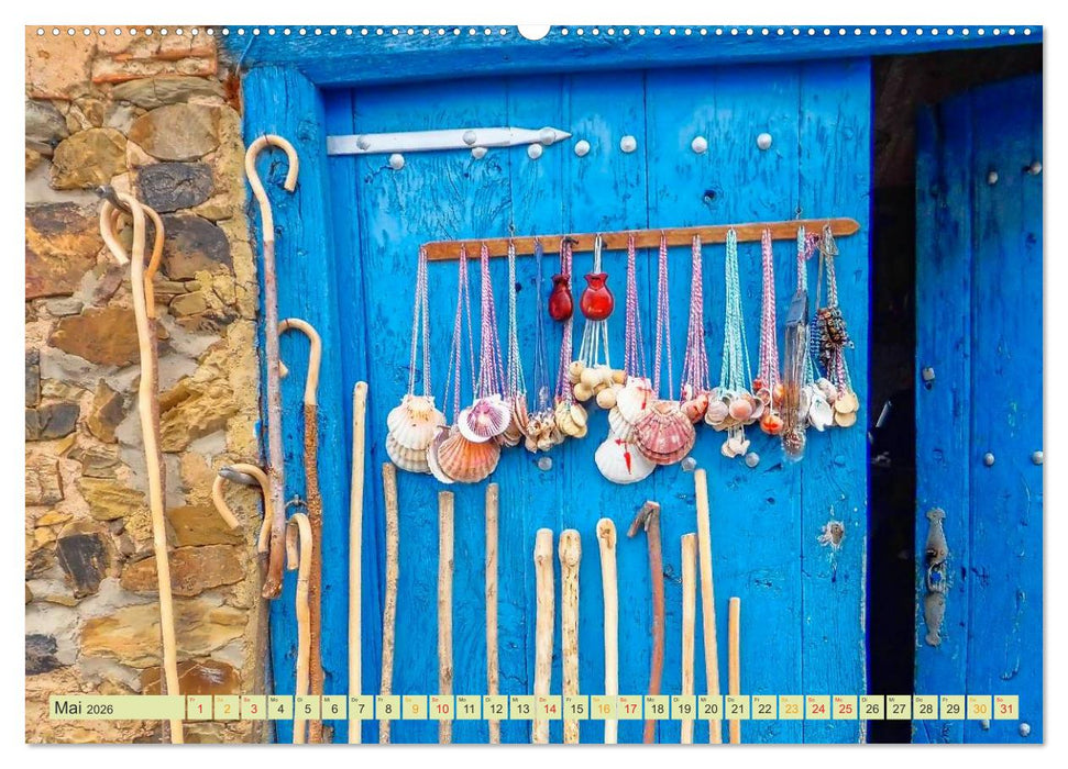 Jakobsweg - pilgern auf dem Camino de Santiago (CALVENDO Wandkalender 2026)