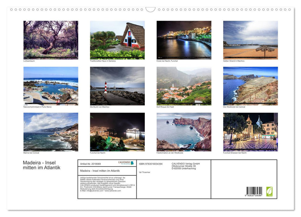 Madeira - Insel mitten im Atlantik (CALVENDO Wandkalender 2026)