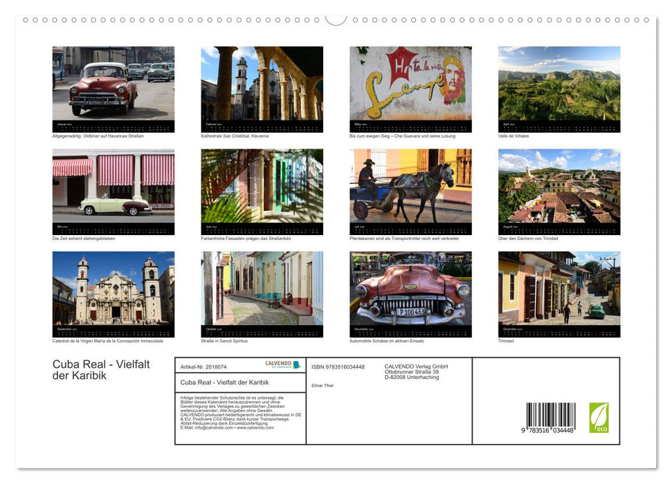 Cuba Real - Vielfalt der Karibik (CALVENDO Premium Wandkalender 2026)