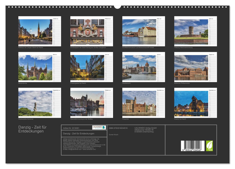 Danzig - Zeit für Entdeckungen (CALVENDO Premium Wandkalender 2026)