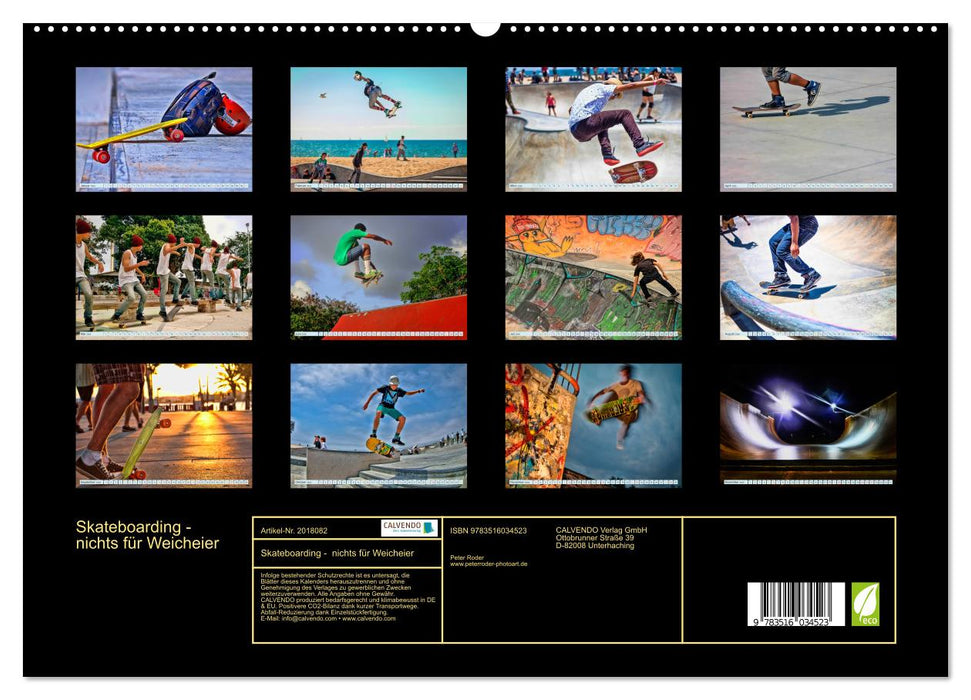 Skateboarding - nichts für Weicheier (CALVENDO Premium Wandkalender 2026)