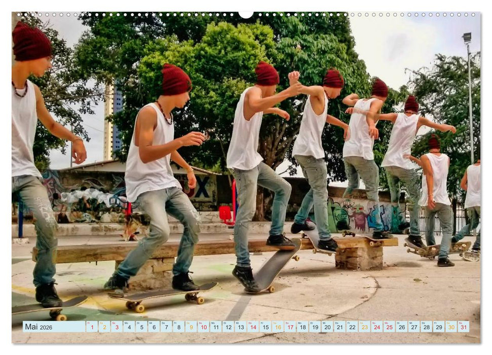Skateboarding - nichts für Weicheier (CALVENDO Premium Wandkalender 2026)