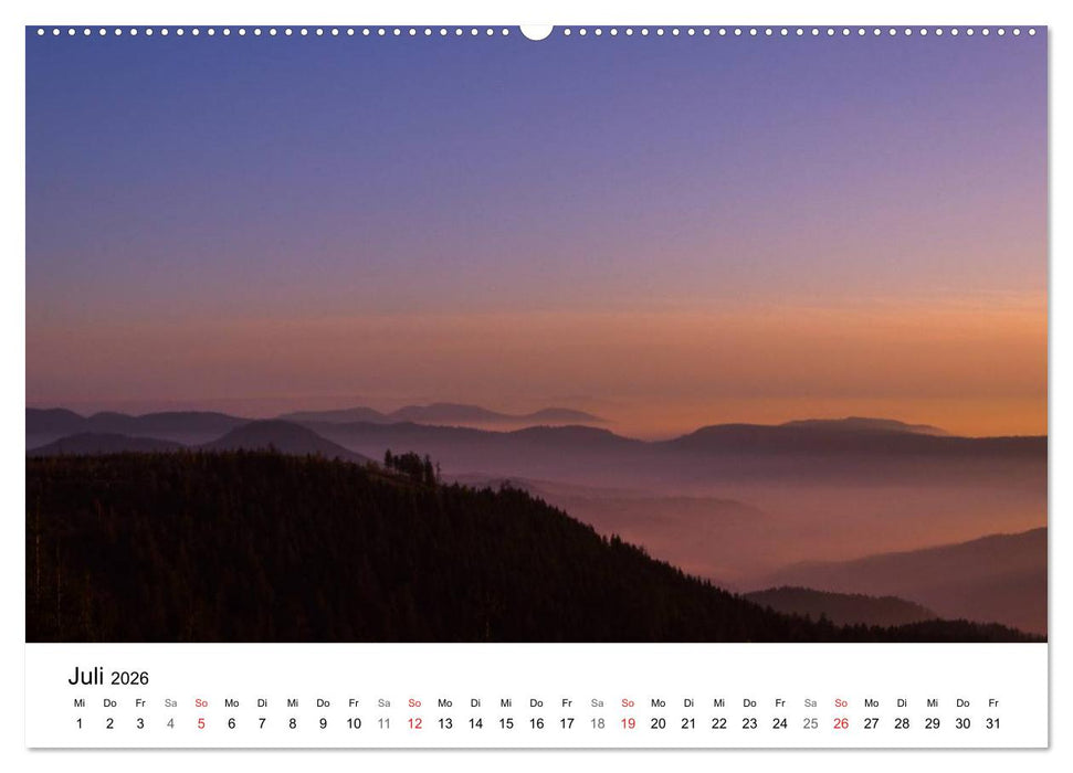 Naturerlebnis Nordschwarzwald (CALVENDO Premium Wandkalender 2026)
