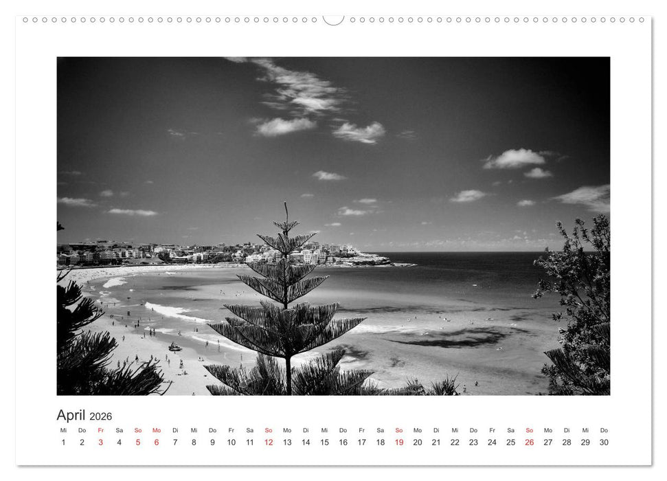 SYDNEY Monochrom (CALVENDO Premium Wandkalender 2026)