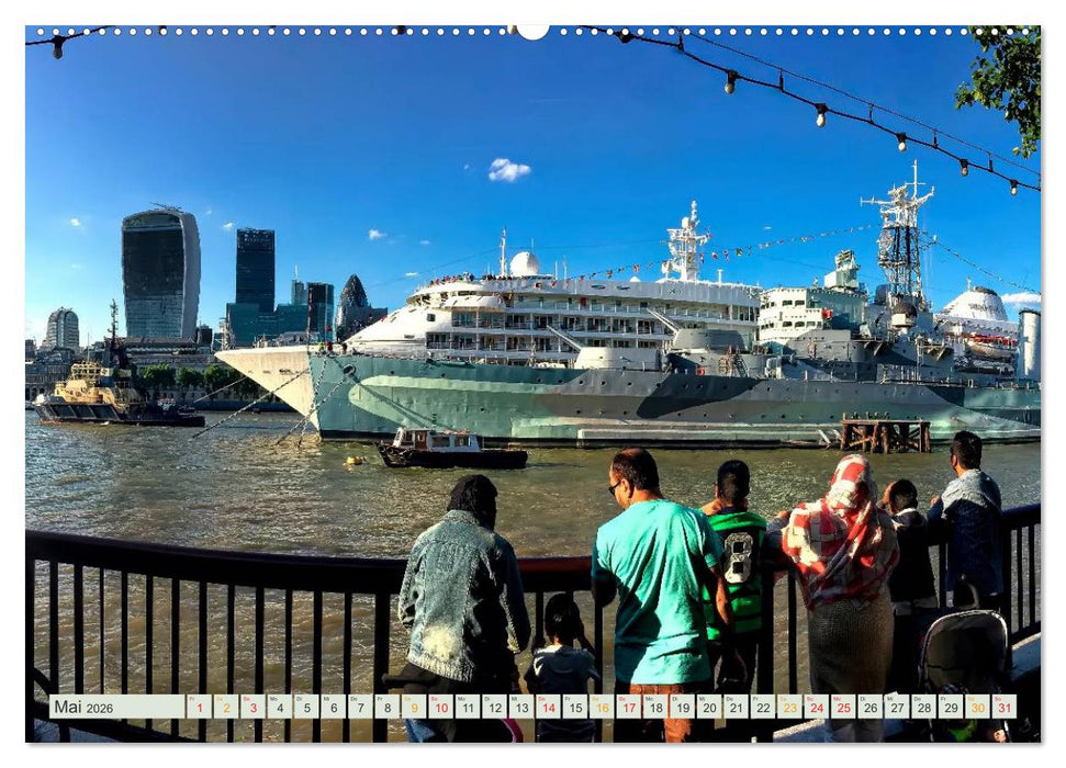 Bühne frei für London und die Themse (CALVENDO Wandkalender 2026)
