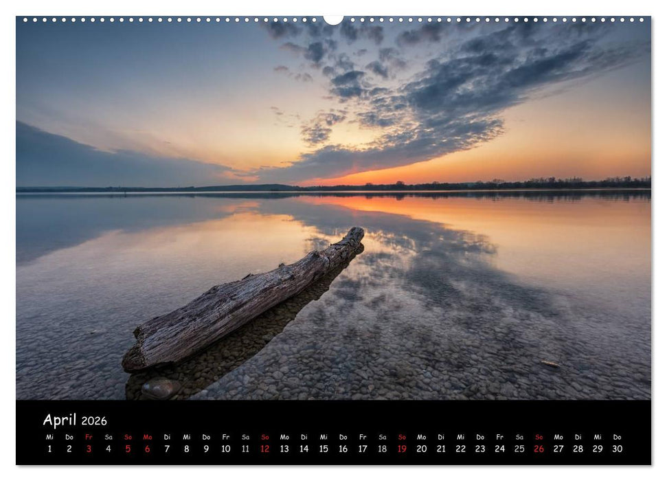silent minutes - Lichtstimmungen im 5-Seen-Land (CALVENDO Wandkalender 2026)