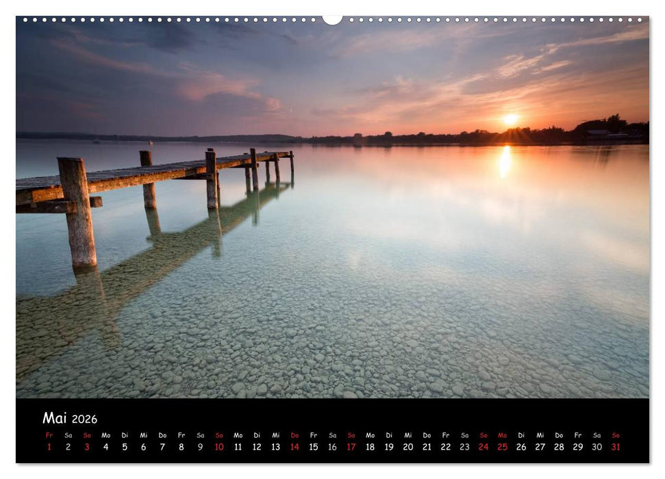 silent minutes - Lichtstimmungen im 5-Seen-Land (CALVENDO Wandkalender 2026)