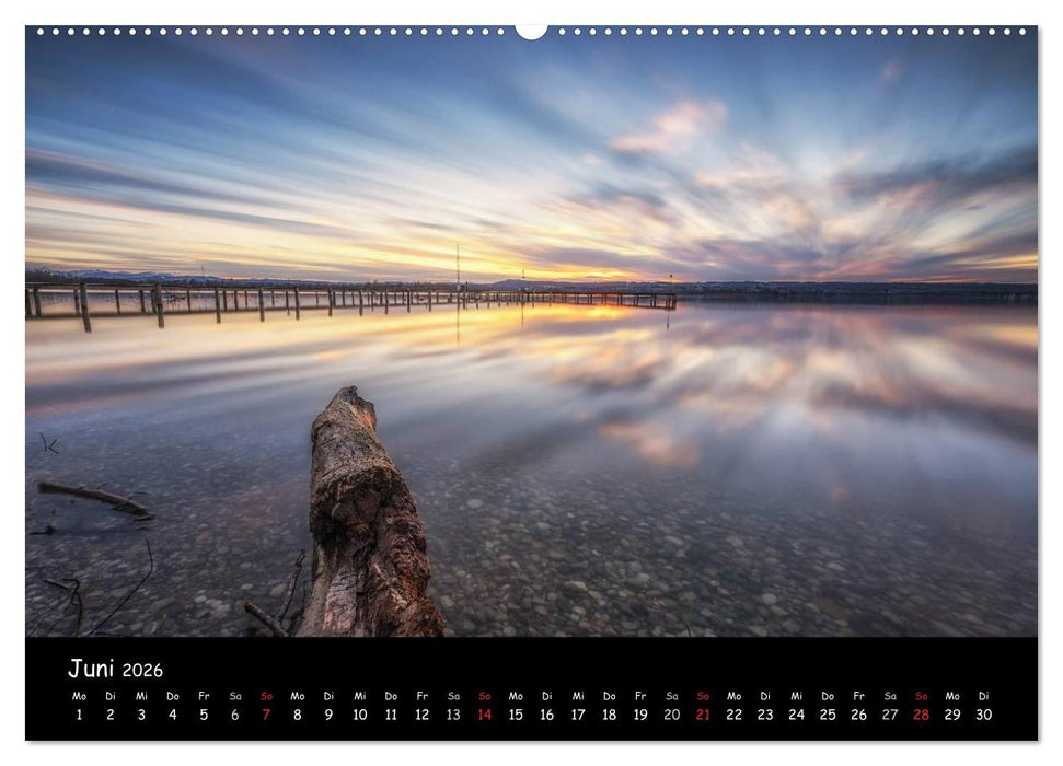 silent minutes - Lichtstimmungen im 5-Seen-Land (CALVENDO Wandkalender 2026)