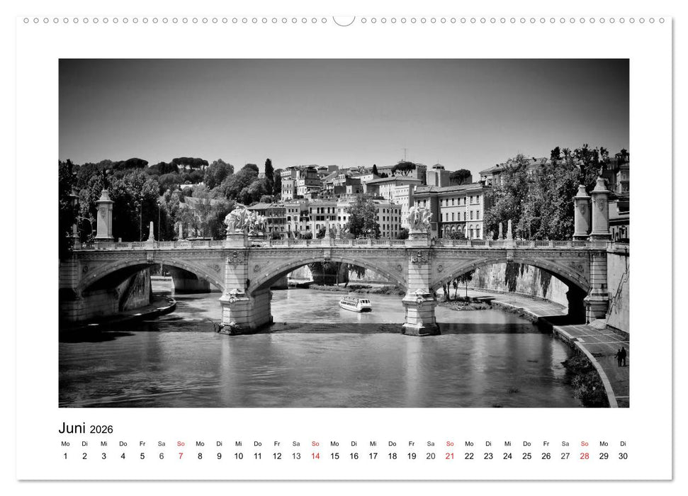 ROM Monochrom (CALVENDO Premium Wandkalender 2026)