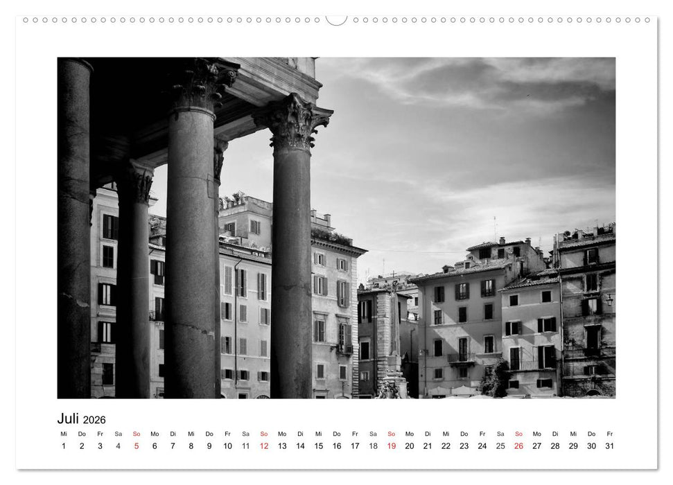 ROM Monochrom (CALVENDO Premium Wandkalender 2026)